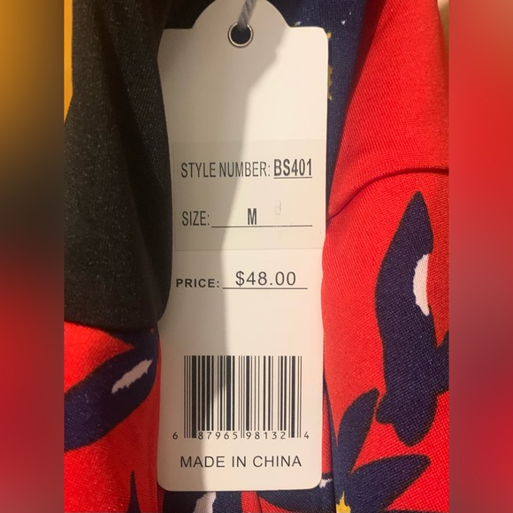 NWT Swim Buzz M/2X One Piece Swimsuit - Picture 3 of 7